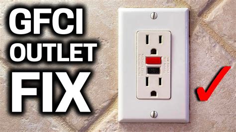 fix the gfic in the electrical box|gfci outlet not working.